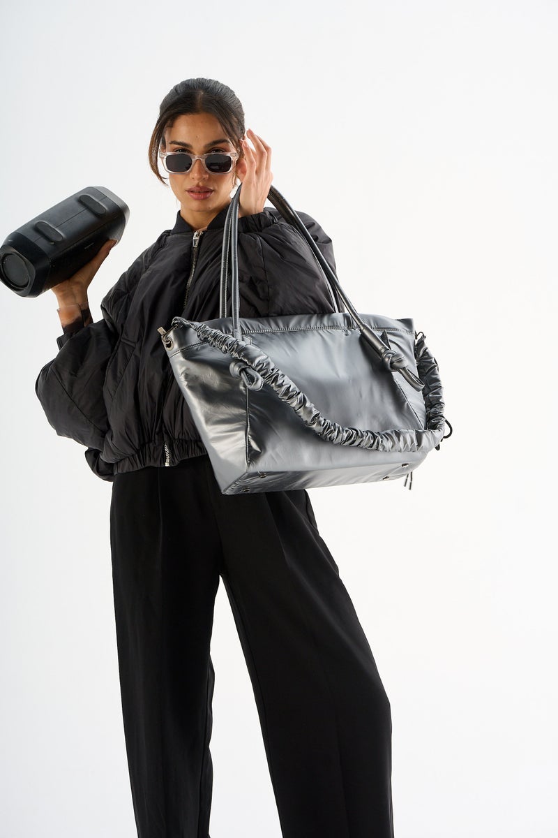 Zuri Via Tote - Dark Silver - Image 3